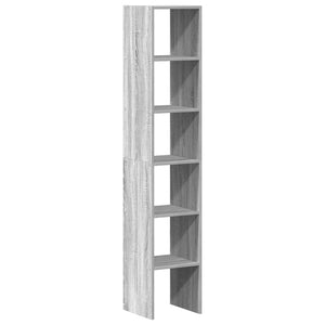 Βιβλιοθήκες 2 τεμ. Στοιβαζόμενα Γκρι Sonoma 30x30x80 εκ.