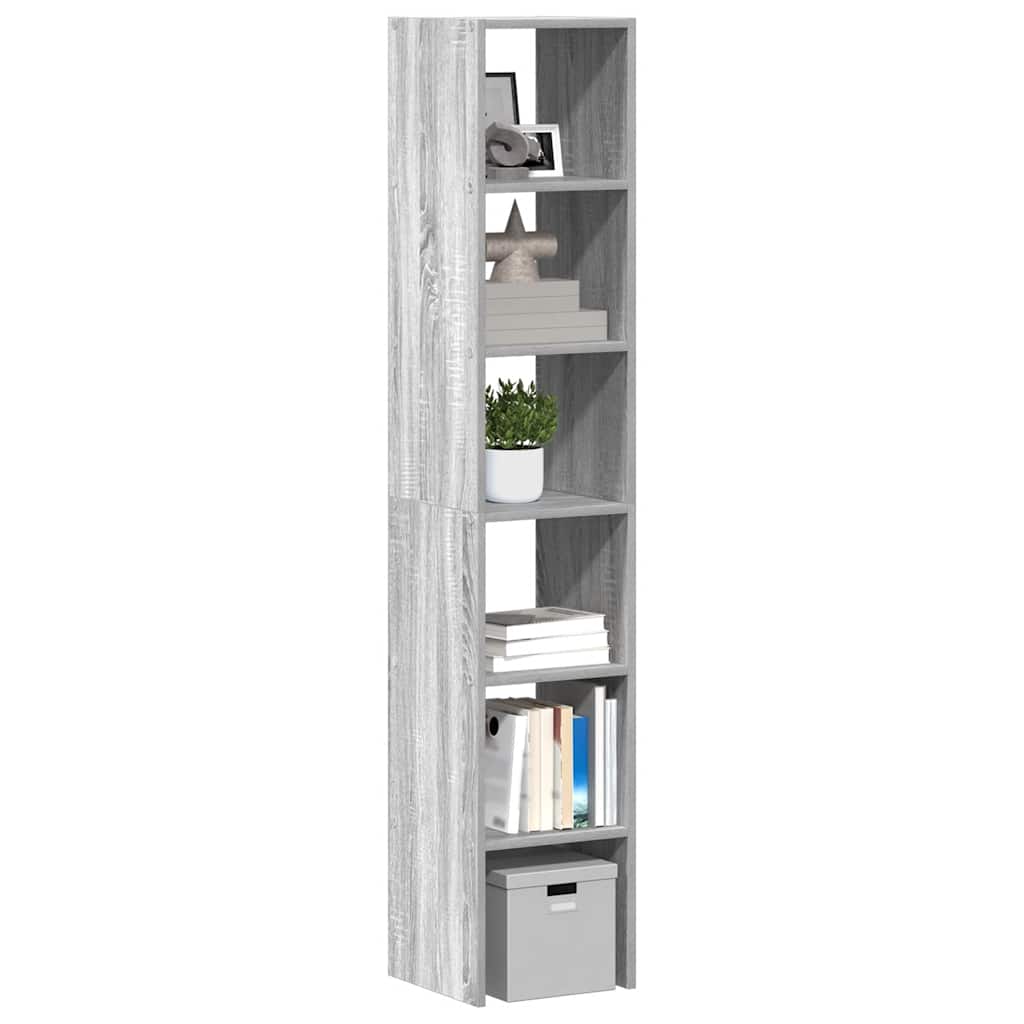 Βιβλιοθήκες 2 τεμ. Στοιβαζόμενα Γκρι Sonoma 30x30x80 εκ.