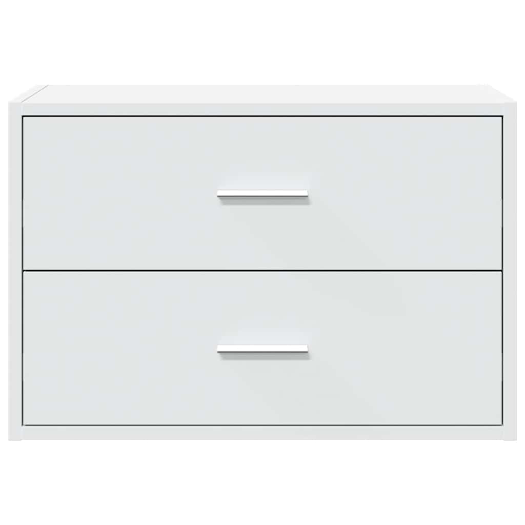 Ντουλάπι με 2συρτάρια Λευκό 60x31x40cm Ξύλινο μηχανουργικό ξύλο - Pakobazaar