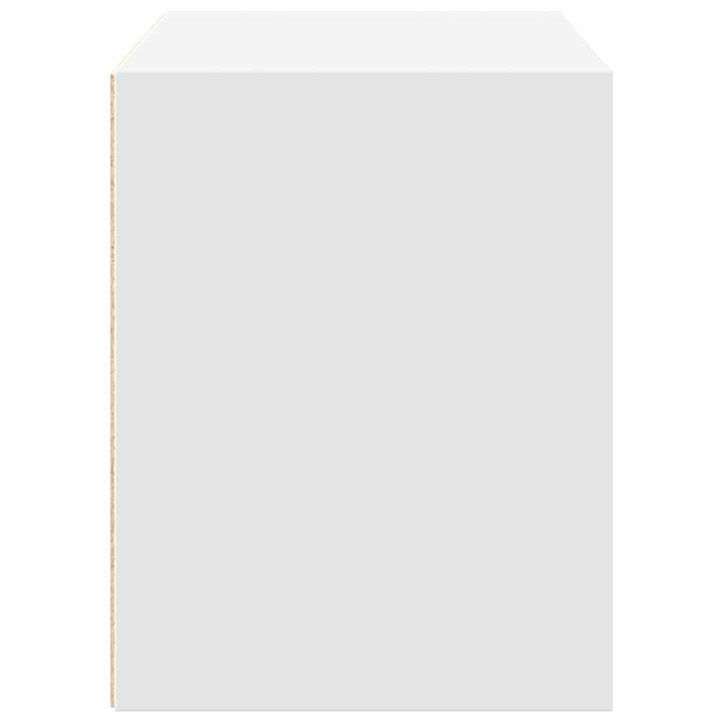 Ντουλάπι με 2συρτάρια Λευκό 60x31x40cm Ξύλινο μηχανουργικό ξύλο - Pakobazaar