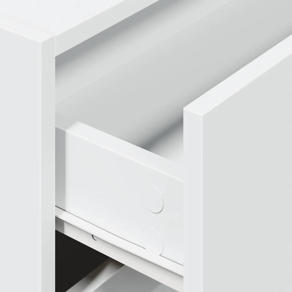 Ντουλάπι με 2συρτάρια Λευκό 60x31x40cm Ξύλινο μηχανουργικό ξύλο - Pakobazaar