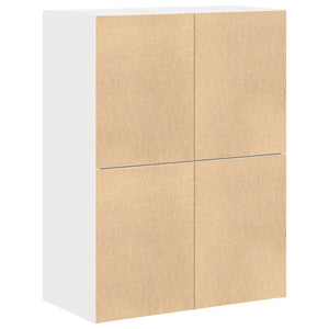 Ντουλάπια με 4 συρτάρια 2 τεμάχια Λευκό 60x31x40 cm