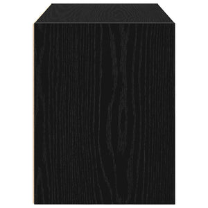 Ντουλάπι με 2 συρτάρια Μαύρη δρυς 60x31x40 cm Ξύλινη κατασκευή