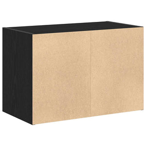Ντουλάπι με 2 συρτάρια Μαύρη δρυς 60x31x40 cm Ξύλινη κατασκευή