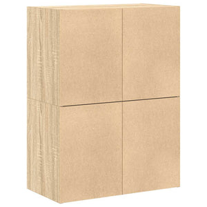 Ντουλάπια με 2 συρτάρια 2 τεμ. Sonoma Δρυς 60x31x40 εκ. - Pakobazaar