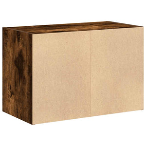 Ντουλάπι με 2 συρτάρια Καπνιστή Δρυς 60x31x40εκ. από Επεξ. Ξύλο