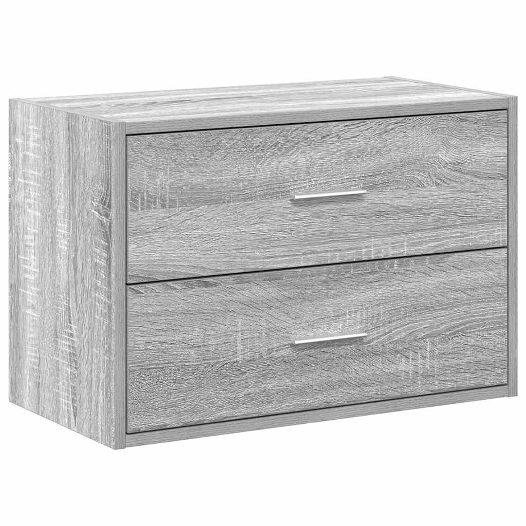Ντουλάπι με 2 συρτάρια Γκρι Sonoma 60x31x40 εκ. από Επεξ. Ξύλο