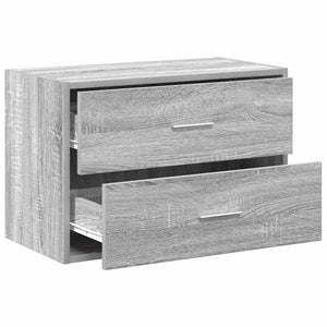Ντουλάπι με 2 συρτάρια Γκρι Sonoma 60x31x40 εκ. από Επεξ. Ξύλο