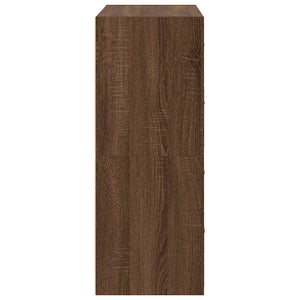Ντουλάπια με 2 συρτάρια 2 τεμ. Καφέ Δρυς 60x31x40 εκ.