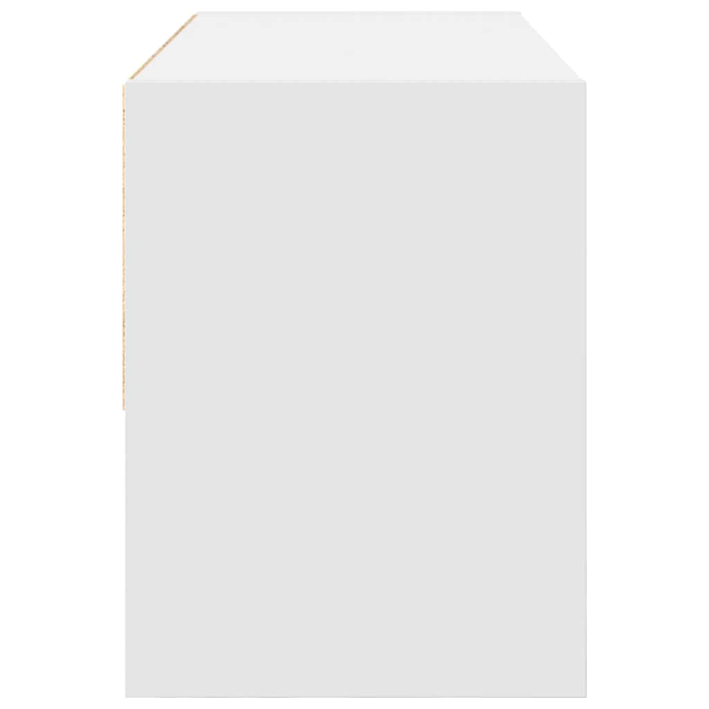 Ράφι παπουτσιών στοιβαζόμενο λευκό 89,5x30x40 cm