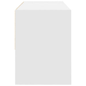 Ράφι παπουτσιών στοιβαζόμενο λευκό 89,5x30x40 cm