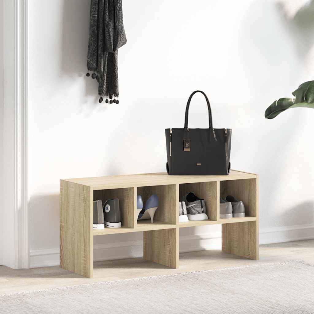Ράφι παπουτσιών στοιβαζόμενο Sonoma Oak 89,5x30x40 cm