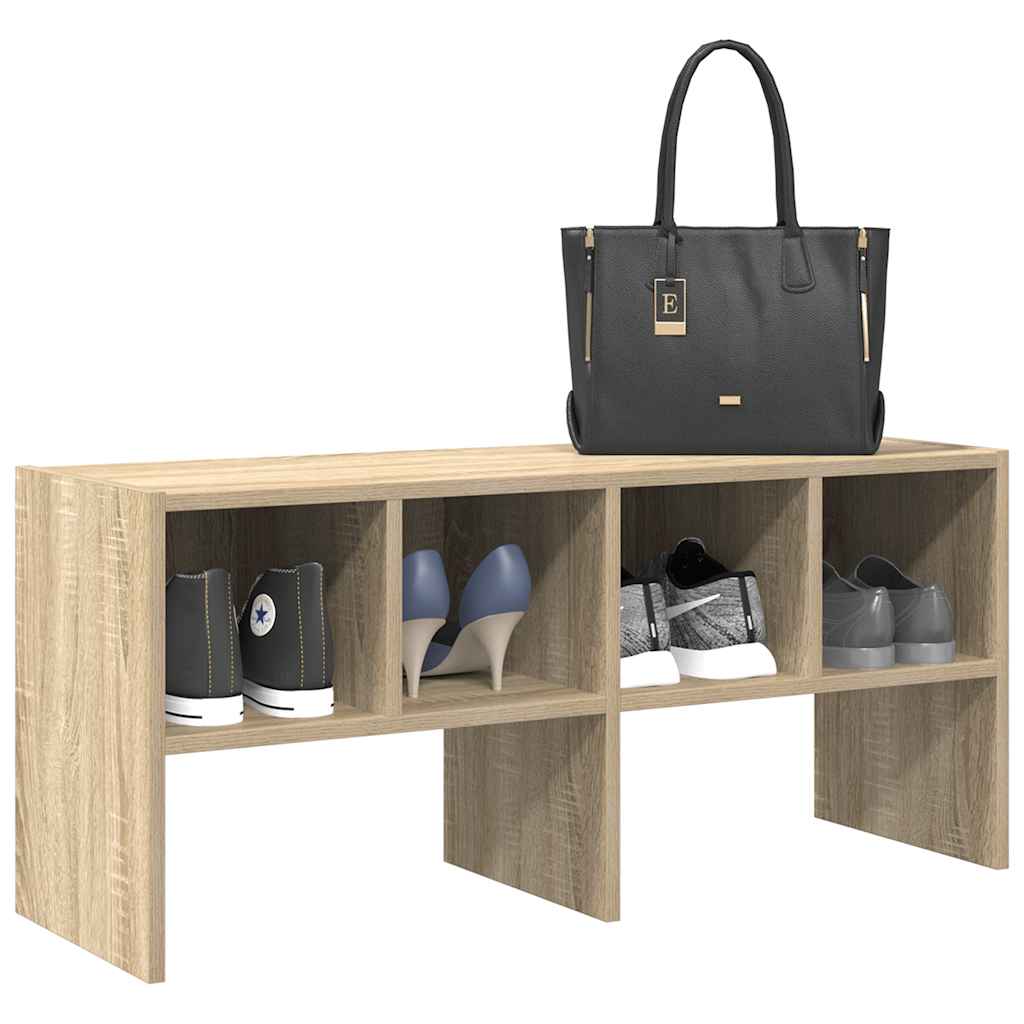 Ράφι παπουτσιών στοιβαζόμενο Sonoma Oak 89,5x30x40 cm