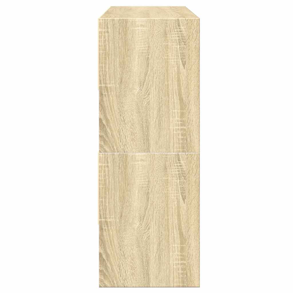 Ράφια παπουτσιών 2 τμχ στοιβαζόμενα Sonoma Oak 89,5x30x40 cm