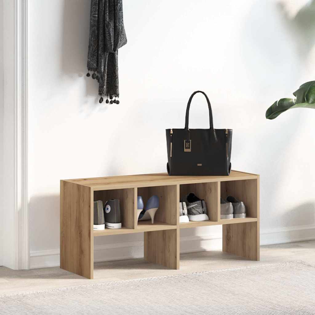 Ράφι παπουτσιών στοιβαζόμενο Artisan Oak 89,5x30x40 cm