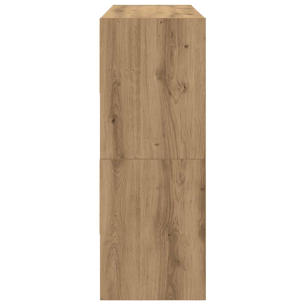 Ράφια παπουτσιών 2 τμχ στοιβαζόμενα Artisan Oak 89,5x30x40 cm