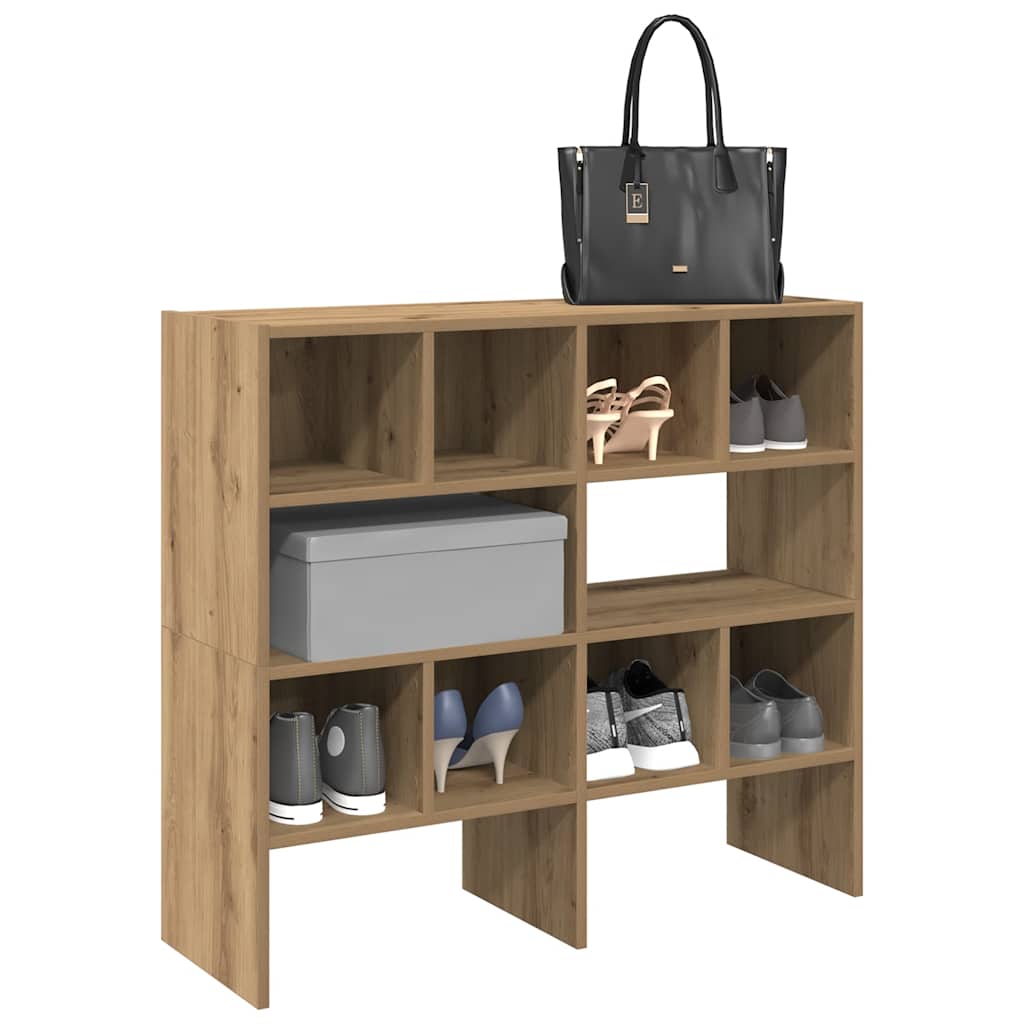 Ράφια παπουτσιών 2 τμχ στοιβαζόμενα Artisan Oak 89,5x30x40 cm