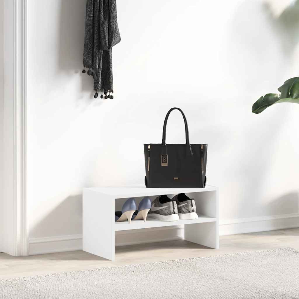 Ράφι παπουτσιών στοιβαζόμενο λευκό 60x30x30,5 cm - Pakobazaar