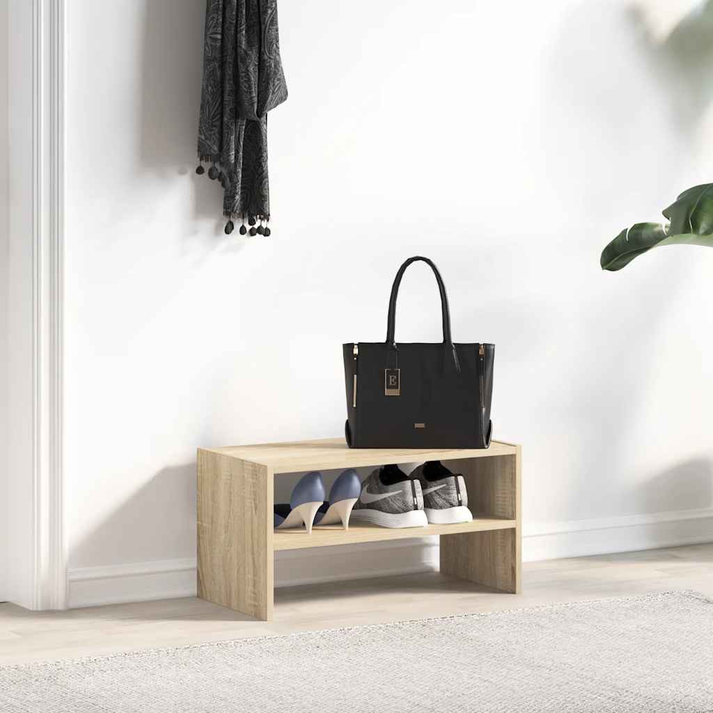 Ράφι παπουτσιών στοιβαζόμενο Sonoma Oak 60x30x30,5 cm - Pakobazaar