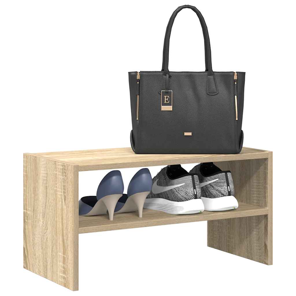 Ράφι παπουτσιών στοιβαζόμενο Sonoma Oak 60x30x30,5 cm - Pakobazaar
