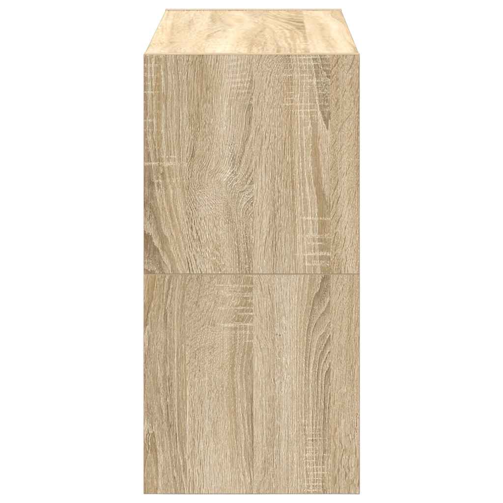 Ράφια παπουτσιών 2 τμχ στοιβαζόμενα Sonoma Oak 60x30x30,5 cm - Pakobazaar