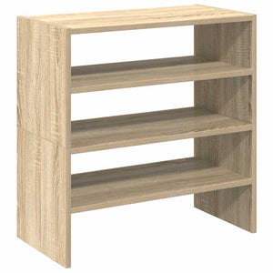 Ράφια παπουτσιών 2 τμχ στοιβαζόμενα Sonoma Oak 60x30x30,5 cm - Pakobazaar