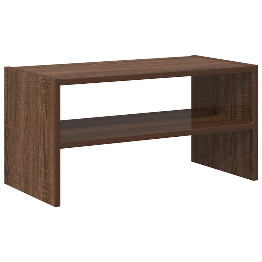 Ράφι παπουτσιών στοιβαζόμενο καφέ δρυς 60x30x30,5 cm
