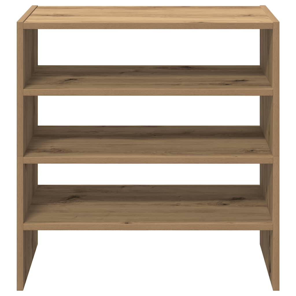 Ράφια παπουτσιών 2 τμχ στοιβαζόμενα Artisan Oak 60x30x30,5 cm