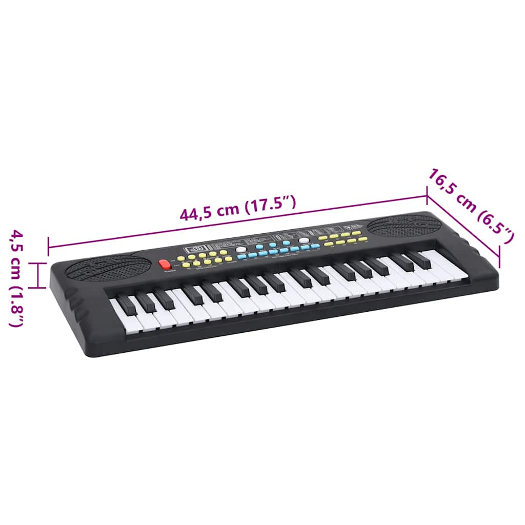 Ηλεκτρικό Πληκτρολόγιο Πιάνου με 37 Πλήκτρα και Μικρόφωνο για Παιδιά - Pakobazaar