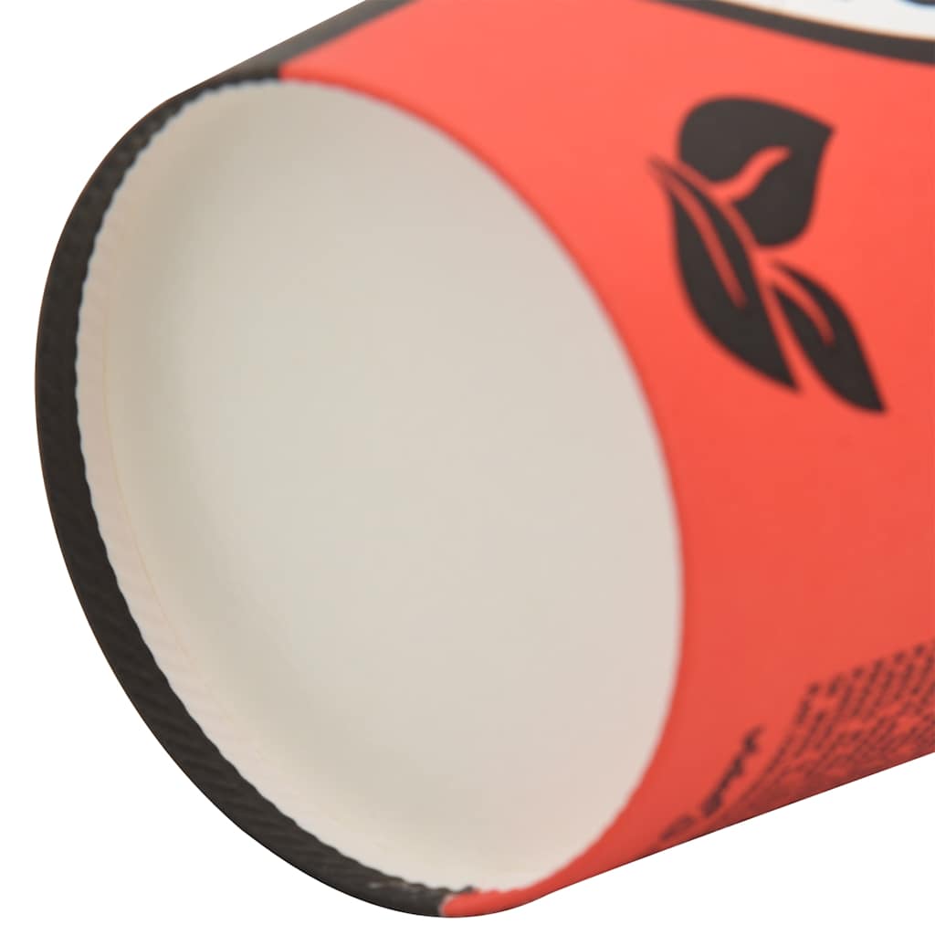 Χάρτινα κύπελλα καφέ 1000 τεμάχια 12oz 300ml Κόκκινο και μαύρο - Pakobazaar