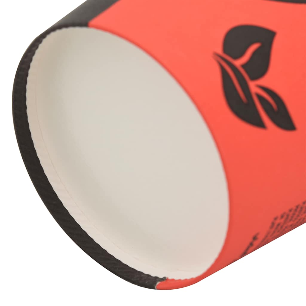 Χάρτινα κύπελλα καφέ 1000 τεμάχια 16oz 400ml Κόκκινο και μαύρο - Pakobazaar