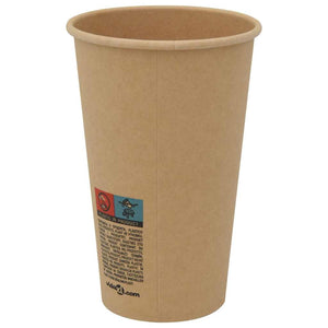 Χάρτινα κύπελλα καφέ 1000 τεμάχια 16oz 400ml καφέ