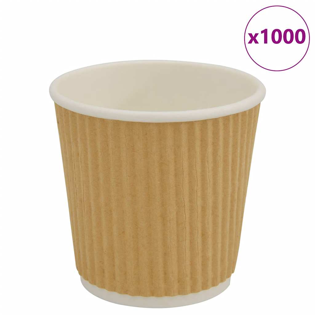 Χάρτινα κύπελλα καφέ 1000 τεμάχια 4oz 100ml καφέ