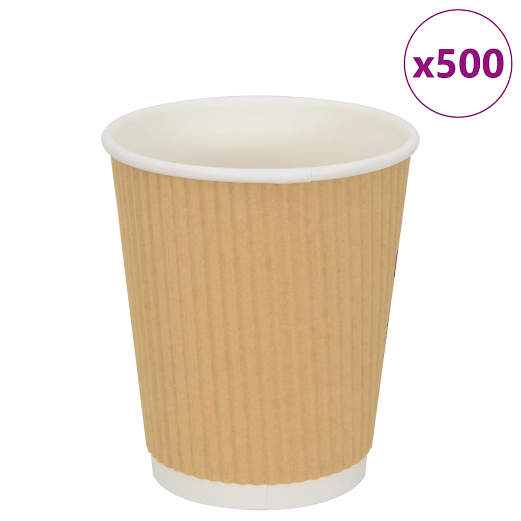 Χάρτινα ποτήρια καφέ 500 τεμάχια 8oz 200ml καφέ - Pakobazaar