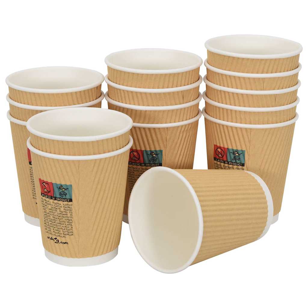 Χάρτινα ποτήρια καφέ 500 τεμάχια 8oz 200ml καφέ - Pakobazaar