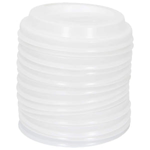 Χάρτινα καπάκια καφέ Ø60 mm 4oz 1000 τεμάχια Λευκό πλαστικό - Pakobazaar