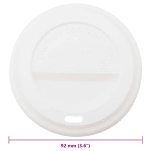 Χάρτινα καπάκια καφέ Ø90 mm 12oz και 16oz 1000 τεμάχια