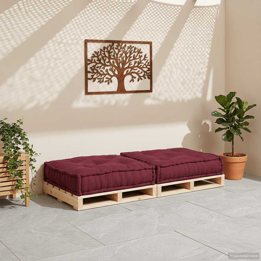 Μοντέρνο Καναπέ Σετ Καφέ 70x70x36 Ύφασμα - Pakobazaar