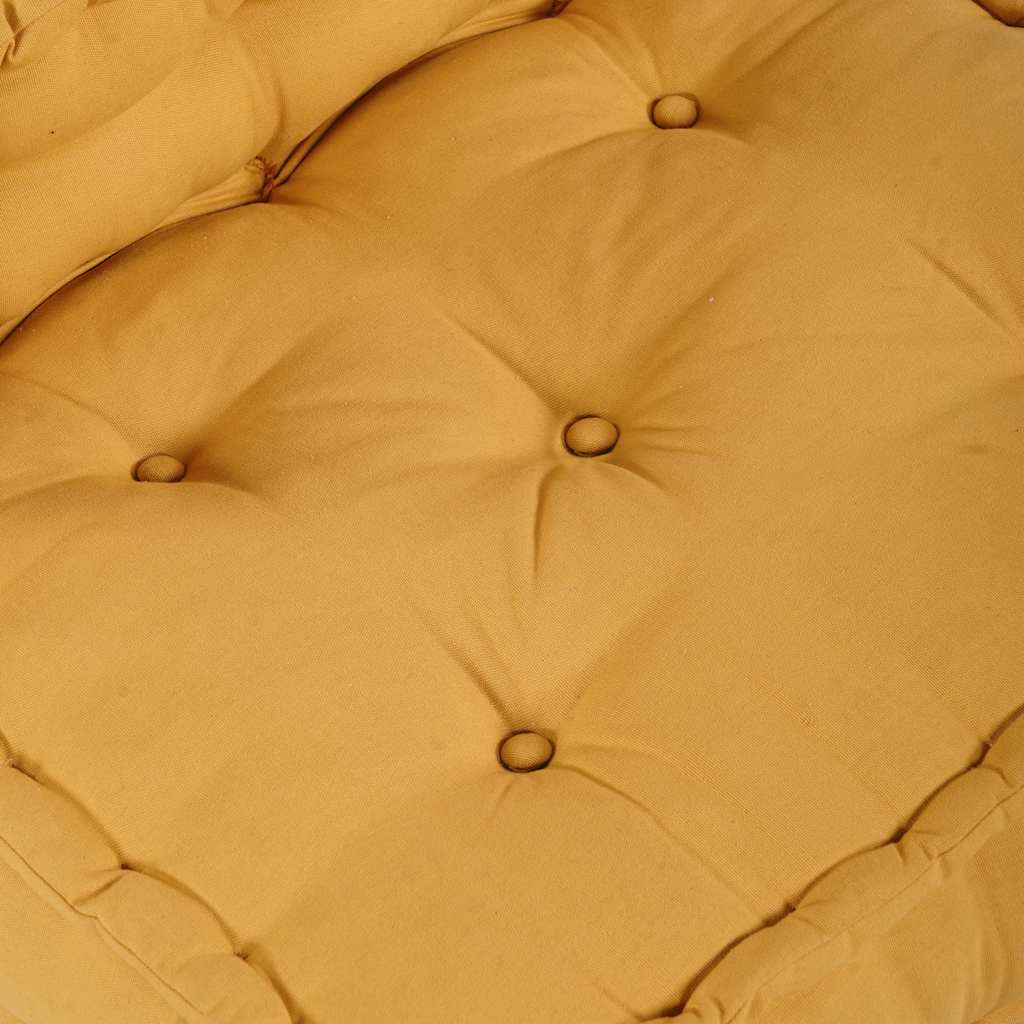 Μοντέρνο Καναπέ Κίτρινο 70x70x54 Υφασμάτινο - Pakobazaar