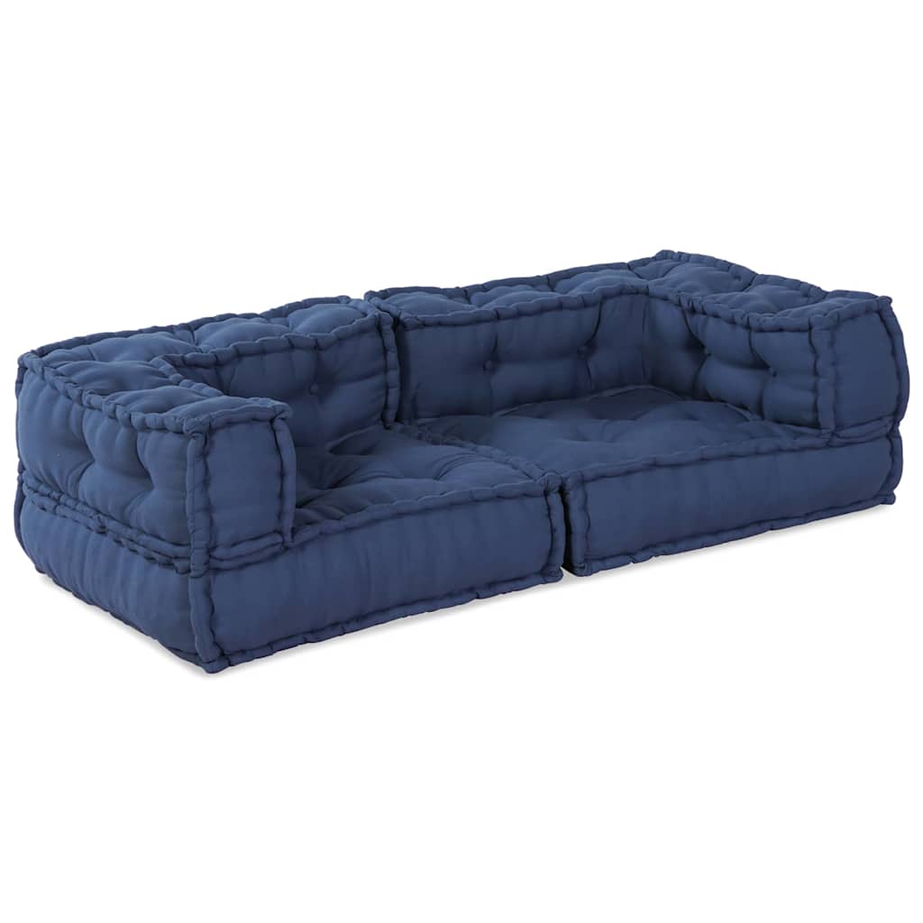 Μονάδα Μοντέρνου Καναπέ 3 pcs Ινδικο 140 x 70 x 36 εκ Ύφασμα - Pakobazaar