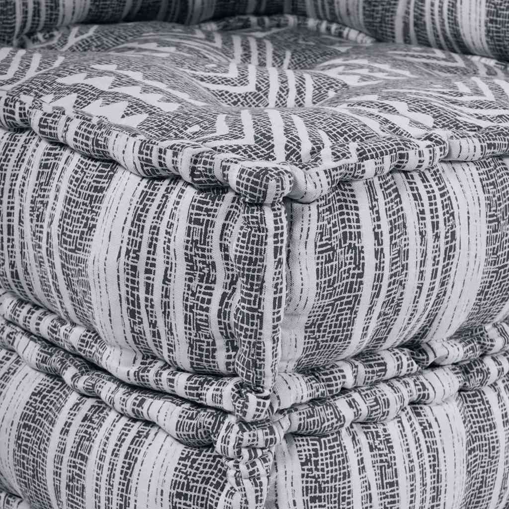 Αρθρωτός Καναπές Εκτύπωση Γκρι 70 x 70 x 56 εκ ύφασμα - Pakobazaar