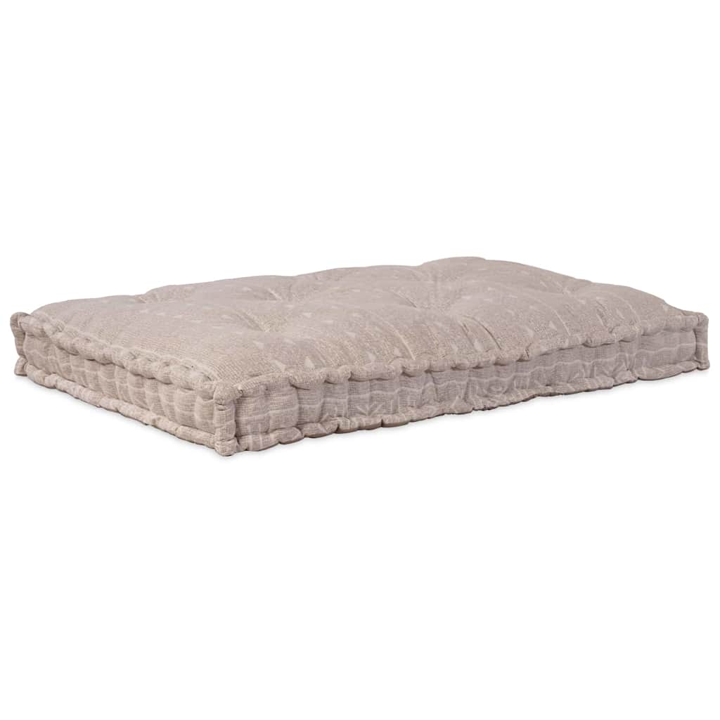 Αρθρωτός Καναπές Ανοιχτό καφέ 120 x 80 x 12 cm ύφασμα - Pakobazaar