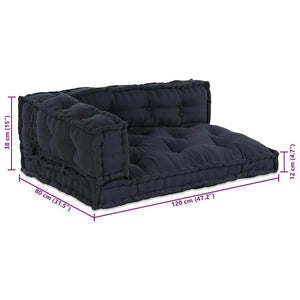 Αρθρωτός Καναπές 3 pcs Ανθρακί 120 x 80 x 38 εκ. ύφασμα - Pakobazaar