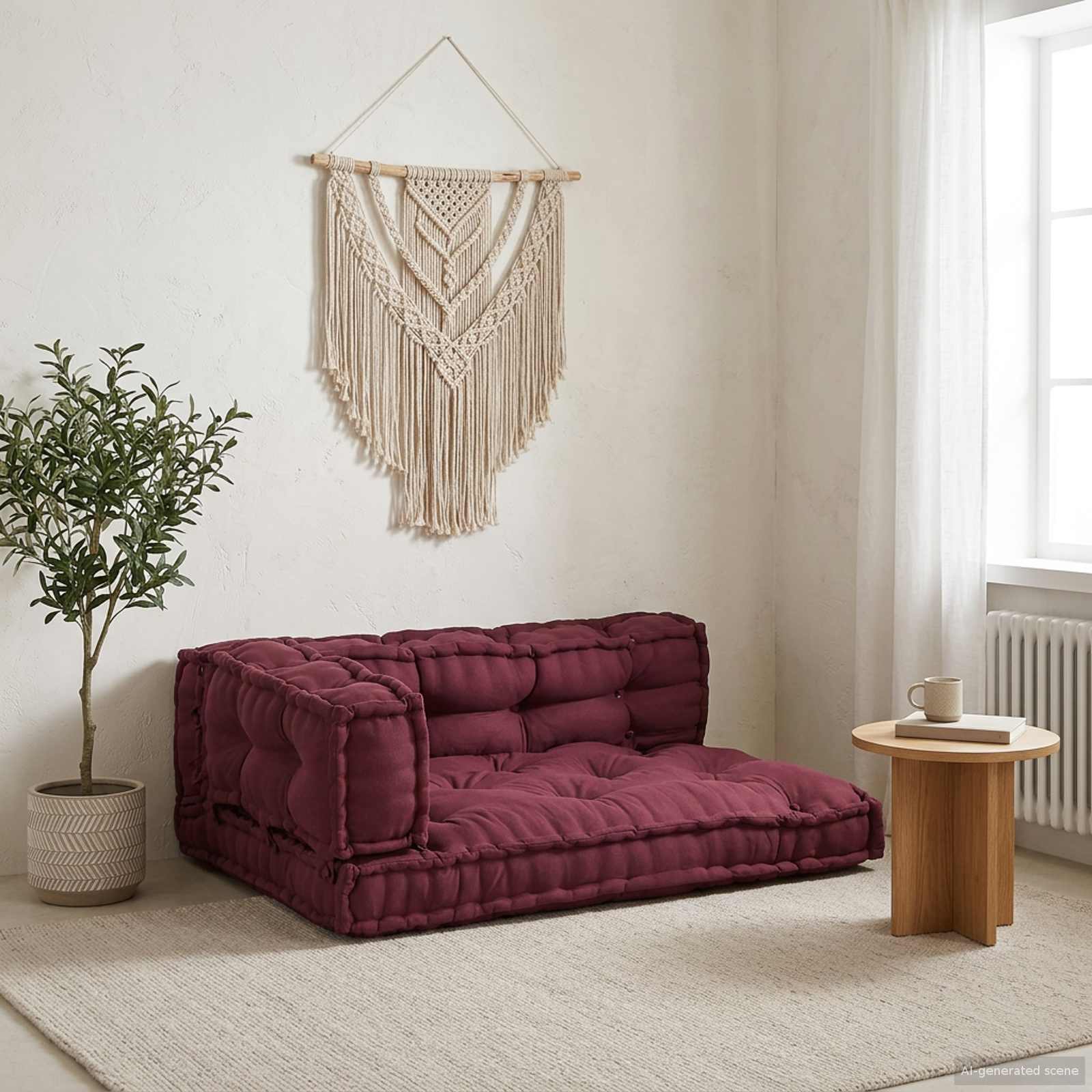Μαξιλάρι για καναπέ παλέτας 3 pcs Καφετί 120 x 80 x 38 εκ. - Pakobazaar