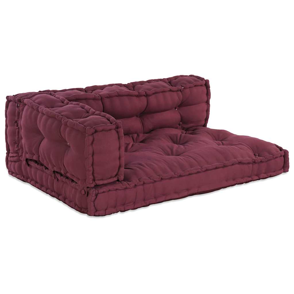 Μαξιλάρι για καναπέ παλέτας 3 pcs Καφετί 120 x 80 x 38 εκ. - Pakobazaar