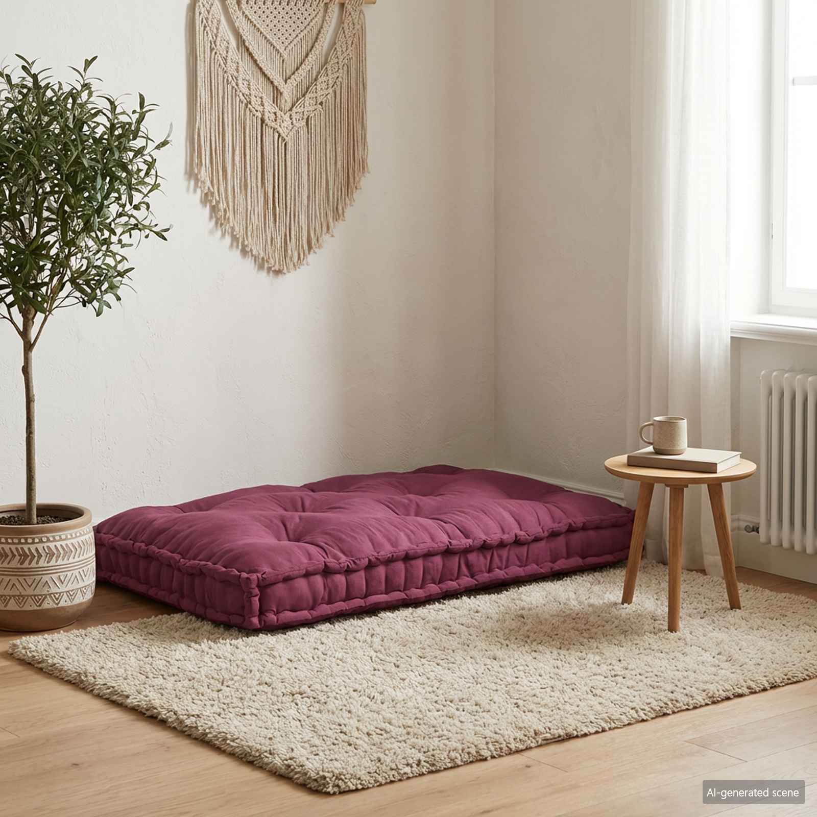 Μαξιλάρι για καναπέ παλέτας Καφετί 120 x 80 x 12 cm Ύφασμα