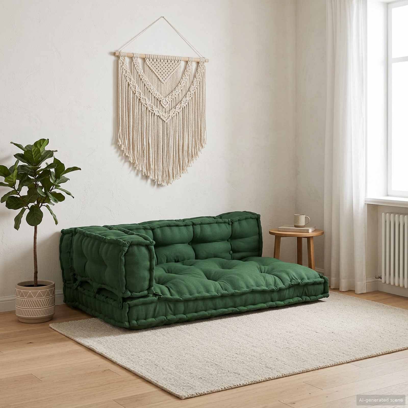 Μαξιλάρι για καναπέ παλέτας 3 pcs Πράσινο 120 x 80 x 38 εκ. - Pakobazaar