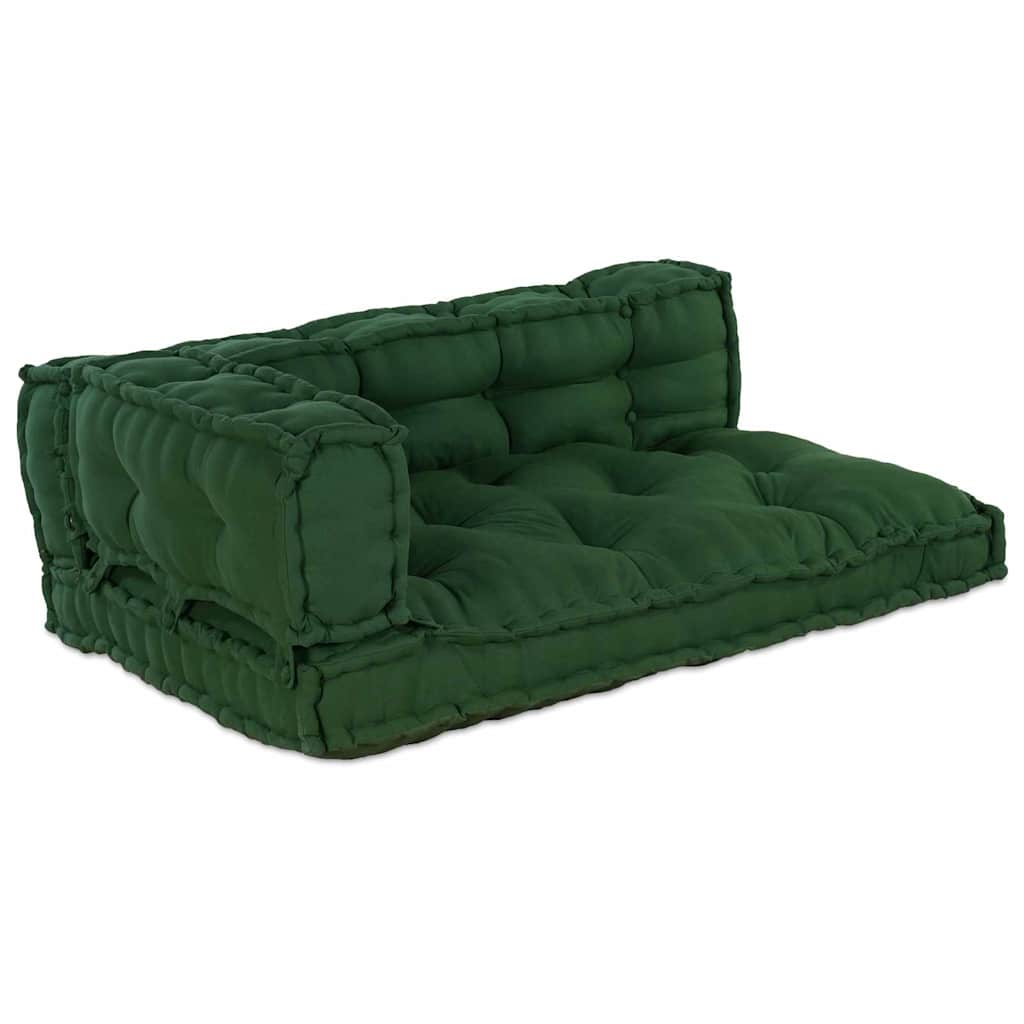 Μαξιλάρι για καναπέ παλέτας 3 pcs Πράσινο 120 x 80 x 38 εκ. - Pakobazaar