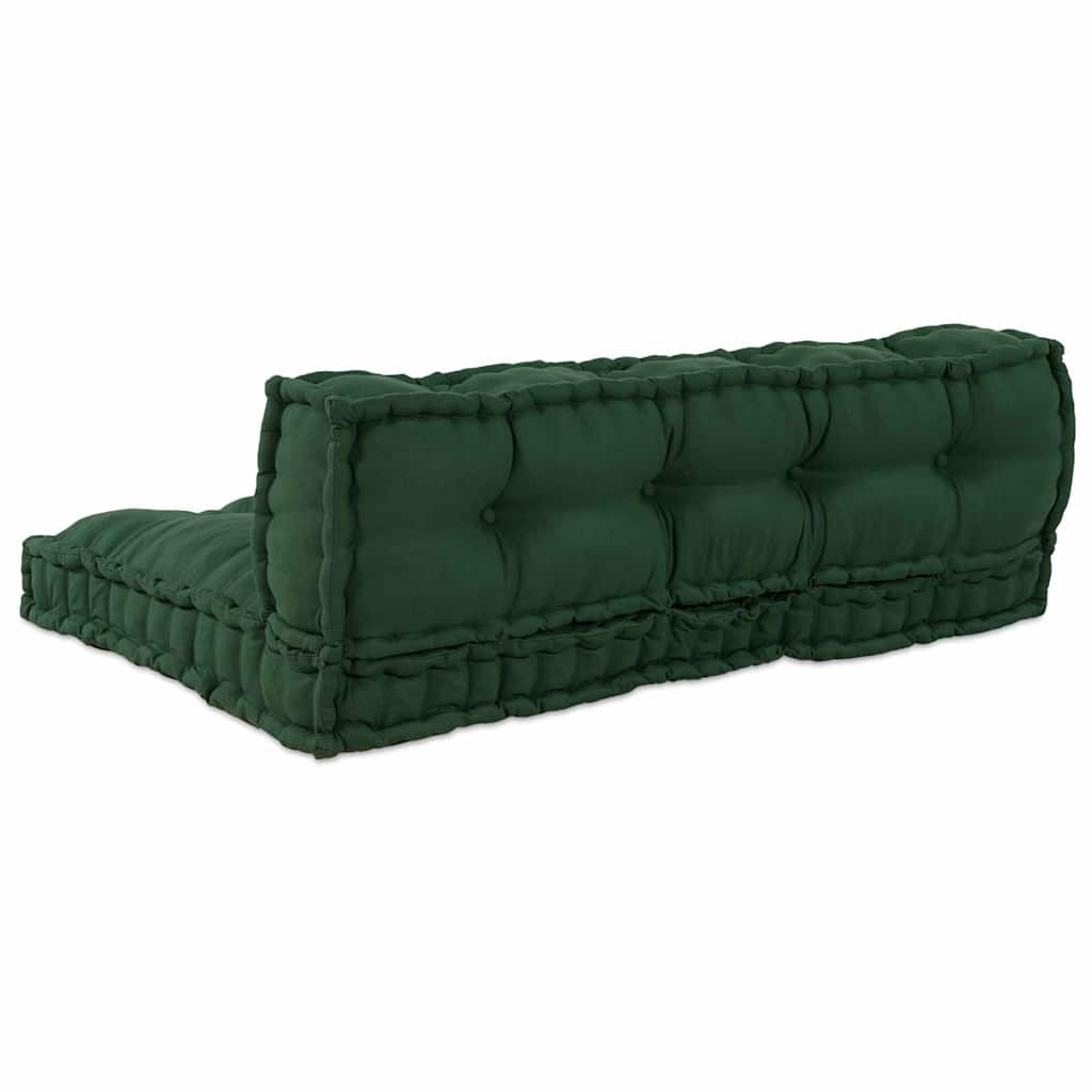 Αρθρωτός Καναπές 2 pcs Πράσινο 120 x 80 x 38 εκ. ύφασμα - Pakobazaar
