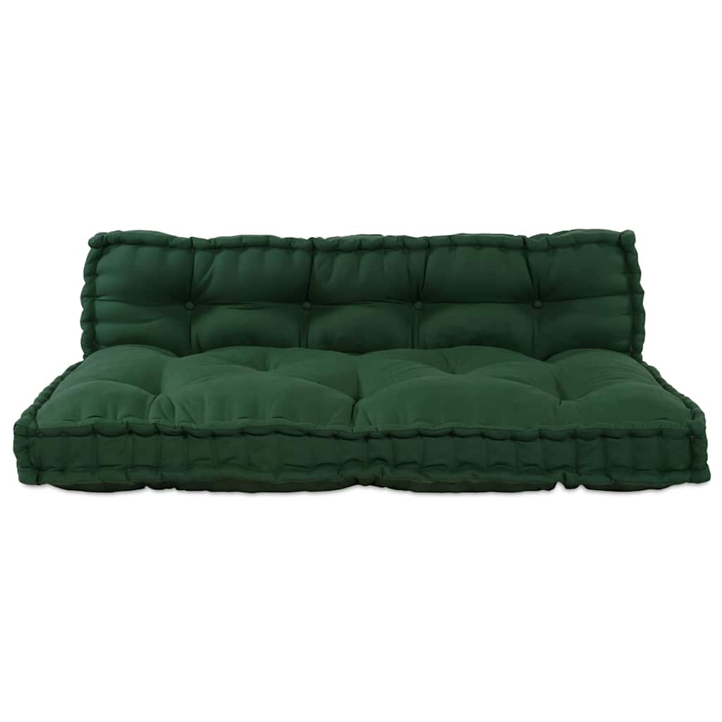 Αρθρωτός Καναπές 2 pcs Πράσινο 120 x 80 x 38 εκ. ύφασμα - Pakobazaar